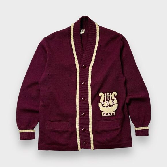 Florence Knitting Mills Other - Vtg Florence Knitting Mills Letterman Sweater, College Varsity, 100% Wool, Band